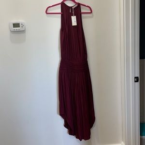 Maroon/mauve Midi formal dress